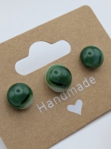 Green marbled eaarings